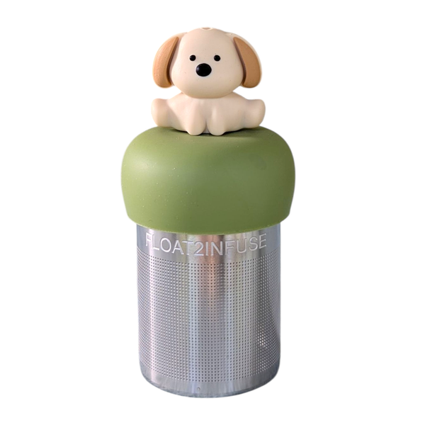 Beige Dog | Floating Tea Steeper | Green Base | Beige