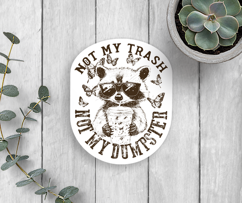 Trash Dumpster Vinyl Sticker