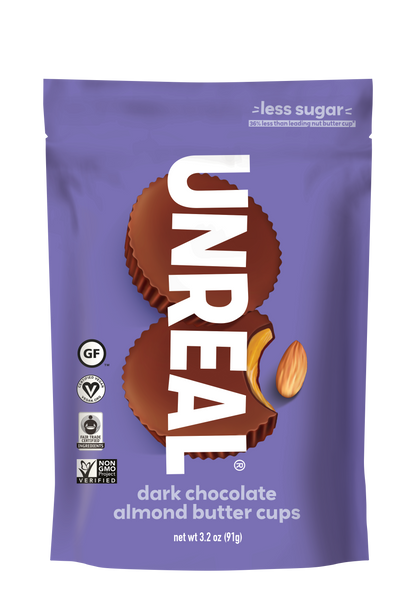 Dark Chocolate Almond Butter Cups - 6 Bag Case