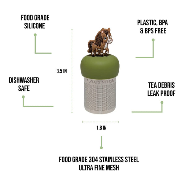 Floating Horse Tea Infuser I Green Base | Tea Infuser