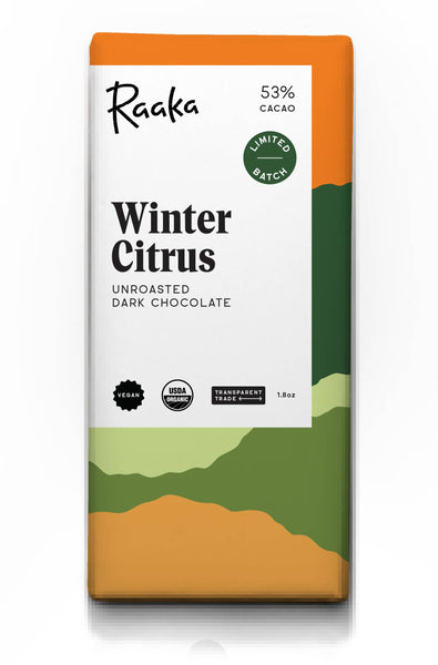55% Winter Citrus Chocolate Bar - Holiday Winter Limited