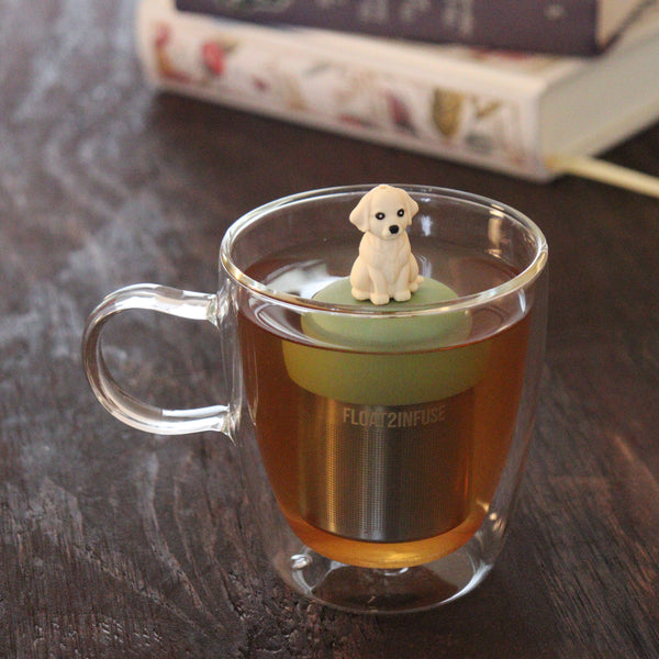 Golden Retriever | Floating Tea Infuser | Green Base | Dog