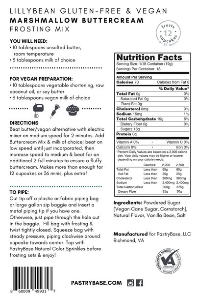 Marshmallow Frosting Mix (Vegan & Gluten-Free)