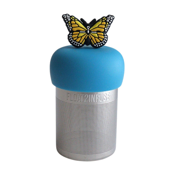 Yellow Butterfly | Floating Tea Infuser | Blue Base | Yellow