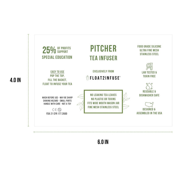 Pitcher Tea Infuser Info Card | Tea Guide | Tea Guide Card