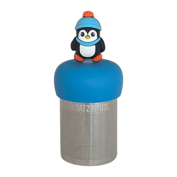Winter Penguin | Floating Tea Infuser | Blue Base | Black
