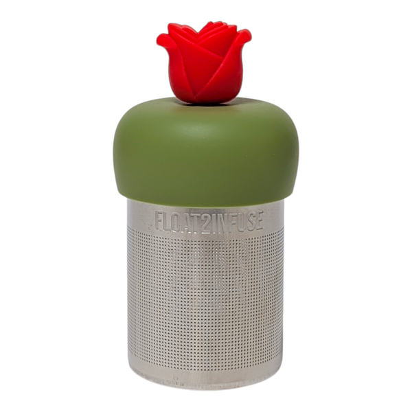 Red Rose Floating Tea Infuser | Loose Leaf Tea | Green Base