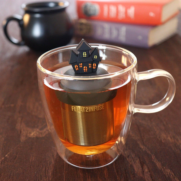 Haunted House | Floating Tea Infuser | Black Base | Black