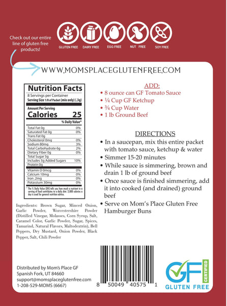 Gluten-Free Sloppy Joe Mix