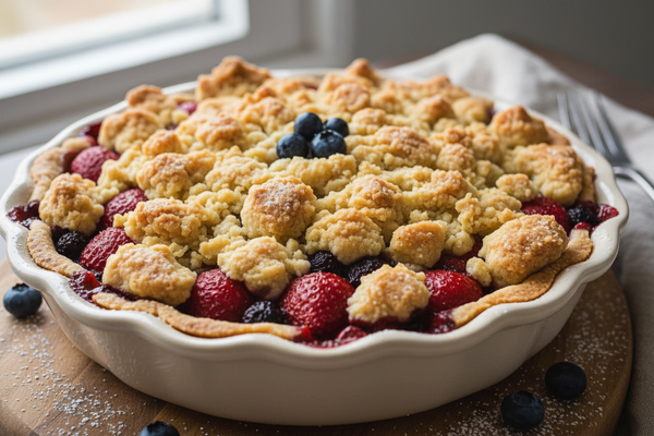 Easter Pies: Peach-Blueberry or Strawberry-Blueberry with Crumb Topping (GF, Vegan) (Local Pick up Only)