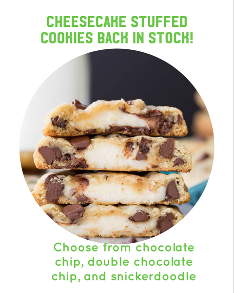 6-pack Stuffed Gluten Free Cookies (the non-cheesecake cookies can be shipped)