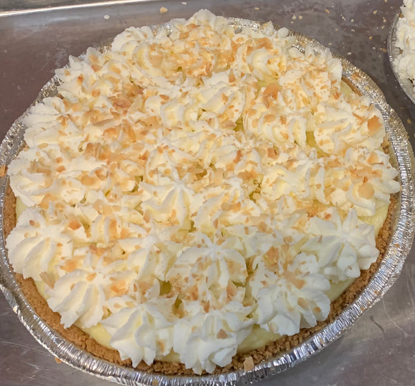 Coconut Cream Pie (Gluten-free and Keto Options: Local pick-up only) is